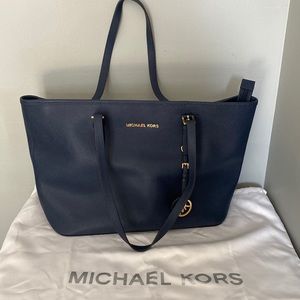 MICHAEL KORS navy blue bag